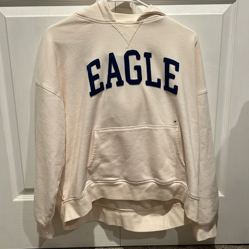 American eagle size medium cream hoodie